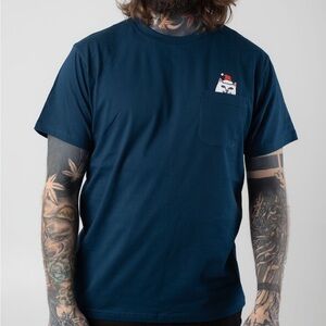 RIPNDIP - Secret Santa Pocket Navy - T-Shirt Graphic Size Large